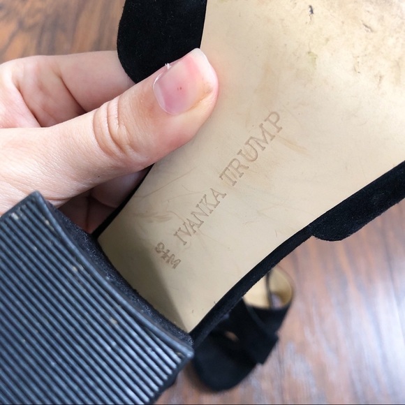 Ivanka Trump • Kuriel suede ankle tie sandals wrap strappy criss cross heeled - Picture 12 of 13